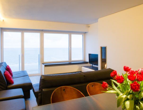 appartement met zicht op zee te huur in Oostende